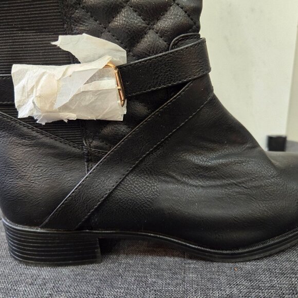 Chanel like Never Worn Riding Boot  Over the Knee Black Boots Size 10 - Picture 7 of 9